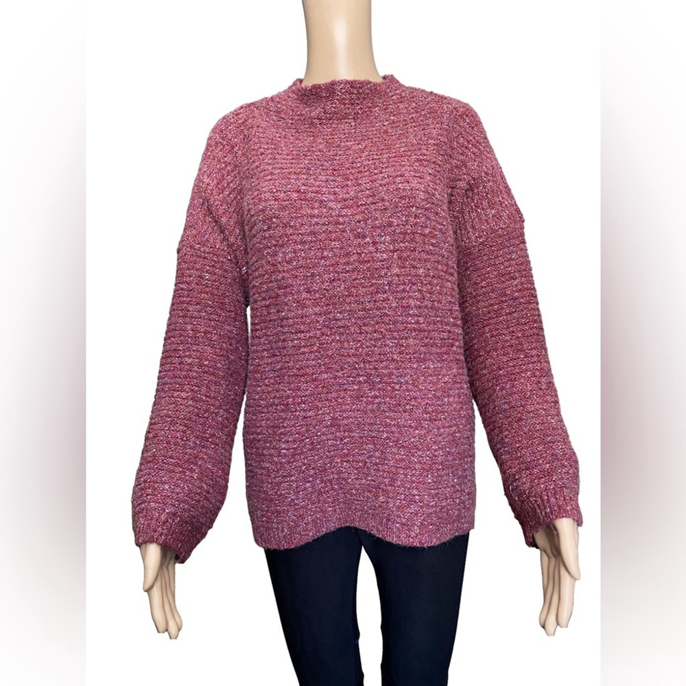 Atmosphere Pink Chunky Knit Wool Blend Oversized Sweater Women’s Size 16